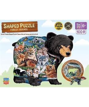 Forest Friends Shaped 100 Piece Jigsaw Puzzle