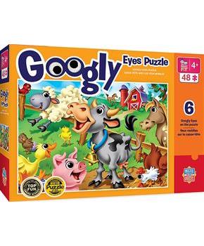 Farm Animals 48 Piece Googly Eyes Jigsaw Puzzle