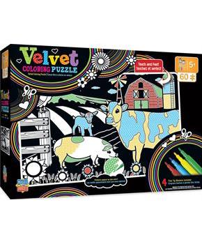 Farm Velvet Coloring 60 Piece Jigsaw Puzzle