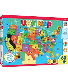 Educational USA Map 60 Piece Jigsaw Puzzle