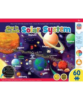 Educational Solar System 60 Piece Glow In The Dark Jigsaw Puzzle