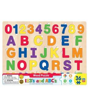 Educational ABC123 36 Piece Real Wood Jigsaw Puzzle