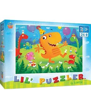 Lil Puzzlers Dino Party 24 Piece Jigsaw Puzzle