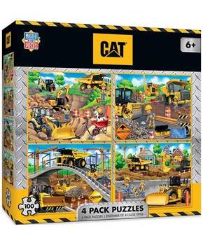 Caterpillar 4-Pack 100 Piece Jigsaw Puzzles