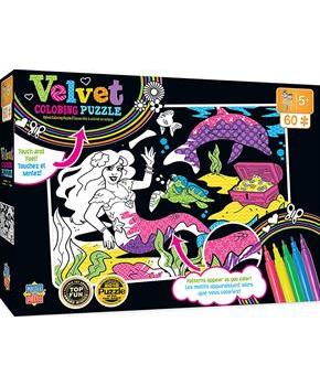Mermaid Velvet Coloring 60 Piece Jigsaw Puzzle