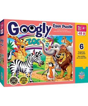 Zoo Animals 48 Piece Googly Eyes Jigsaw Puzzle