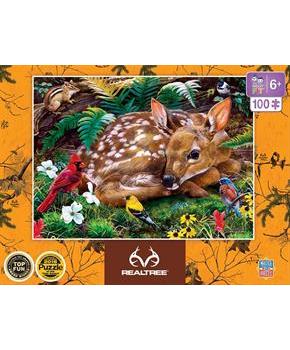 Realtree Forest Babies 100 Piece Jigsaw Puzzle