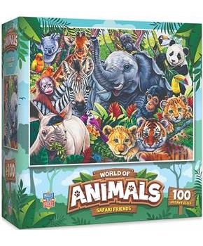 Safari Friends 100 Piece Kids Jigsaw Puzzle