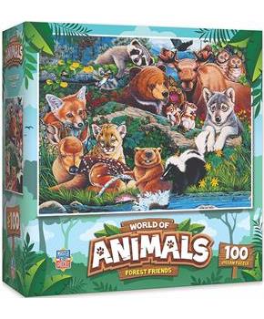 Forest Friends 100 Piece Kids Jigsaw Puzzle