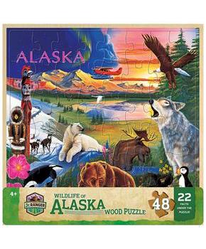 Alaska Wildlife 48 Piece Real Wood Jigsaw Puzzle