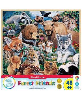 Forest Friends 48 Piece Real Wood Jigsaw Puzzle