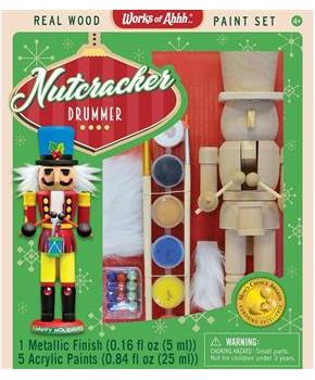 Works of Ahhh Nutcracker Drummer Wood Painting Kit