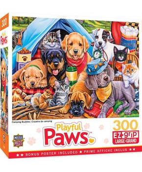 Camping Buddies 300 Piece Large EZ Grip Jigsaw Puzzle
