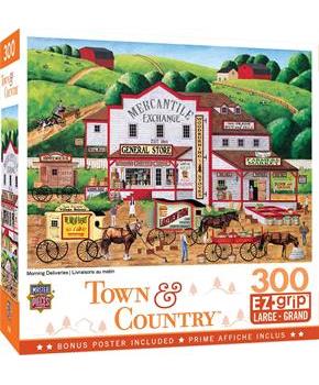 Morning Deliveries Country Store 300 Piece Large EZ Grip Jigsaw Puzzle