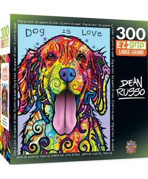 Dean Russo Dog is Love 300 Piece Large EZ Grip Jigsaw Puzzle
