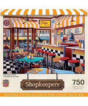 Pops Soda Fountain 750 Piece Jigsaw Puzzle