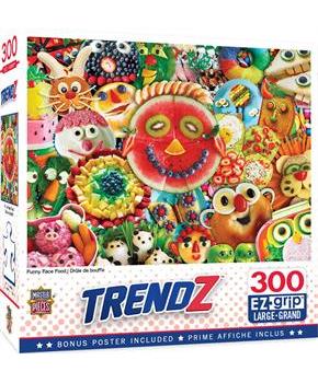Funny Face Food 300 Piece Large EZ Grip Jigsaw Puzzle