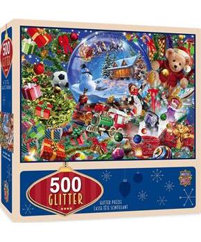 Snow Globe Dreams 500 Piece Glitter Jigsaw Puzzle