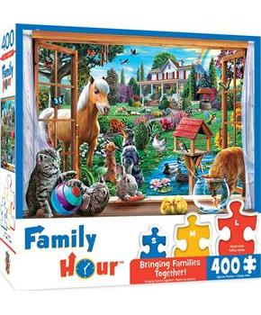 Peeking Through 400 Piece Large EZ Grip Jigsaw Puzzle