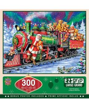 North Pole Delivery 300 Piece Large EZ Grip Jigsaw Puzzle