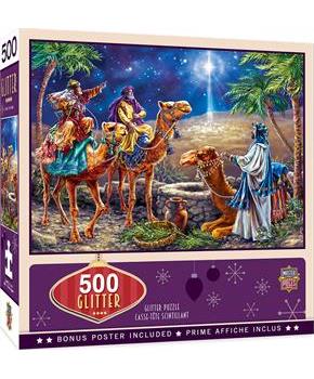 Three Magi 500 Piece Glitter Jigsaw Puzzle