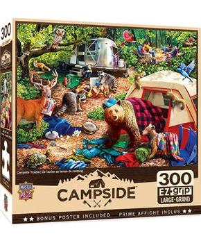 Campsite Trouble 300 Piece Large EZ Grip Jigsaw Puzzle