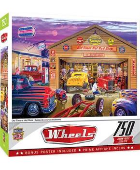Old Timers Hot Rods 750 Piece Jigsaw Puzzle