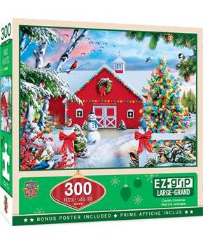 Country Christmas 300 Piece Large EZ Grip Jigsaw Puzzle
