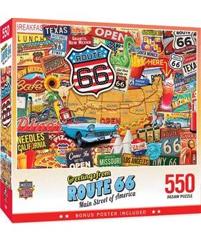 Greetings From Route 66 550 Piece Jigsaw Puzzle