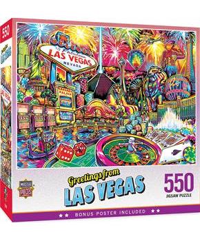 Greetings From Las Vegas 550 Piece Jigsaw Puzzle