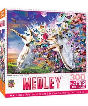 Unicorns & Butterflies 300 Piece Large EZ Grip Jigsaw Puzzle
