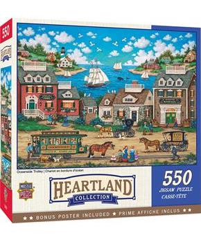 Oceanside Trolley 550 Piece Jigsaw Puzzle