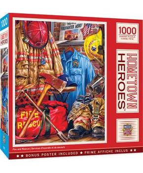 Fire and Rescue 1000 Piece Jigsaw Puzzle