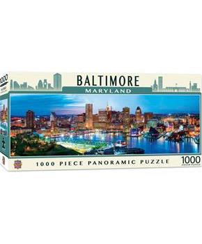Downtown Baltimore Maryland 1000 Piece Panoramic Jigsaw Puzzle