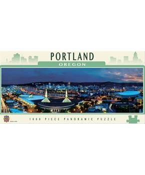 Downtown Portland Oregon 1000 Piece Panoramic Jigsaw Puzzle