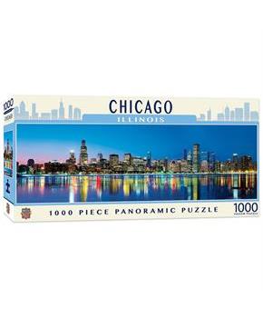 Downtown Chicago Illinois 1000 Piece Panoramic Jigsaw Puzzle