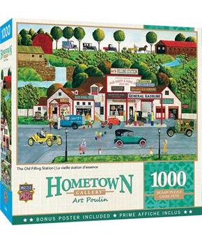 Hometown Gallery The Old Filling Station 1000 Piece Jigsaw Puzzle