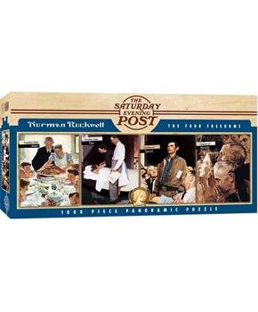 Norman Rockwell The Four Freedoms 1000 Piece Panoramic Jigsaw Puzzle