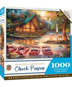 Chuck Pinson Seize the Day 1000 Piece Linen Jigsaw Puzzle