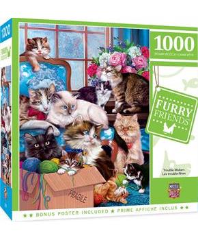 Furry Friends Trouble Makers 1000 Piece Jigsaw Puzzle