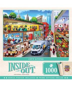 Inside Out City Living 1000 Piece Jigsaw Puzzle