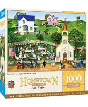 Hometown Gallery Strawberry Sunday 1000 Piece Jigsaw Puzzle