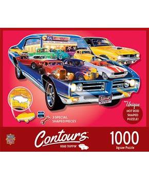 Hot Rods Shape 1000 Piece Jigsaw Puzzle
