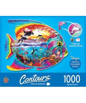 Tropical Fish Shape 1000 Piece Jigsaw Puzzle