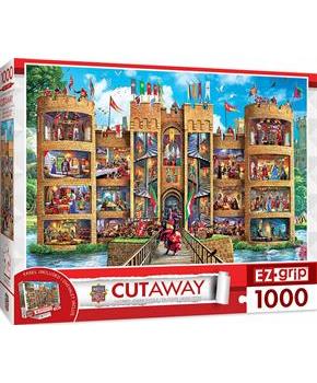 Cut-Aways Medieval Castle 1000 Piece Large EZ Grip Jigsaw Puzzle