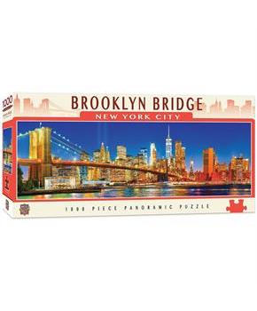 NYC Brooklyn Bridge 1000 Piece Panoramic Jigsaw Puzzle