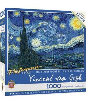 Starry Night 1000 Piece Linen Jigsaw Puzzle