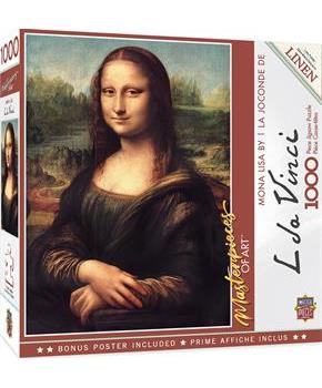 Mona Lisa 1000 Piece Linen Jigsaw Puzzle