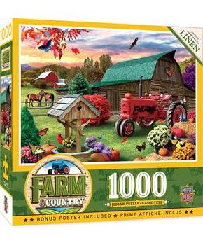 Harvest Ranch 1000 Piece Linen Jigsaw Puzzle