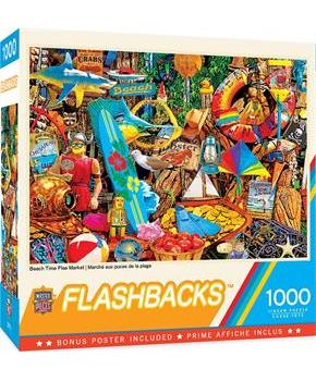 Flashbacks Beach Time Flea Market 1000 Piece Jigsaw Puzzle